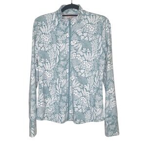Tommy Bahama Golf & Tennis Floral‎ Print Full Zip Jacket Activewear FPS 50